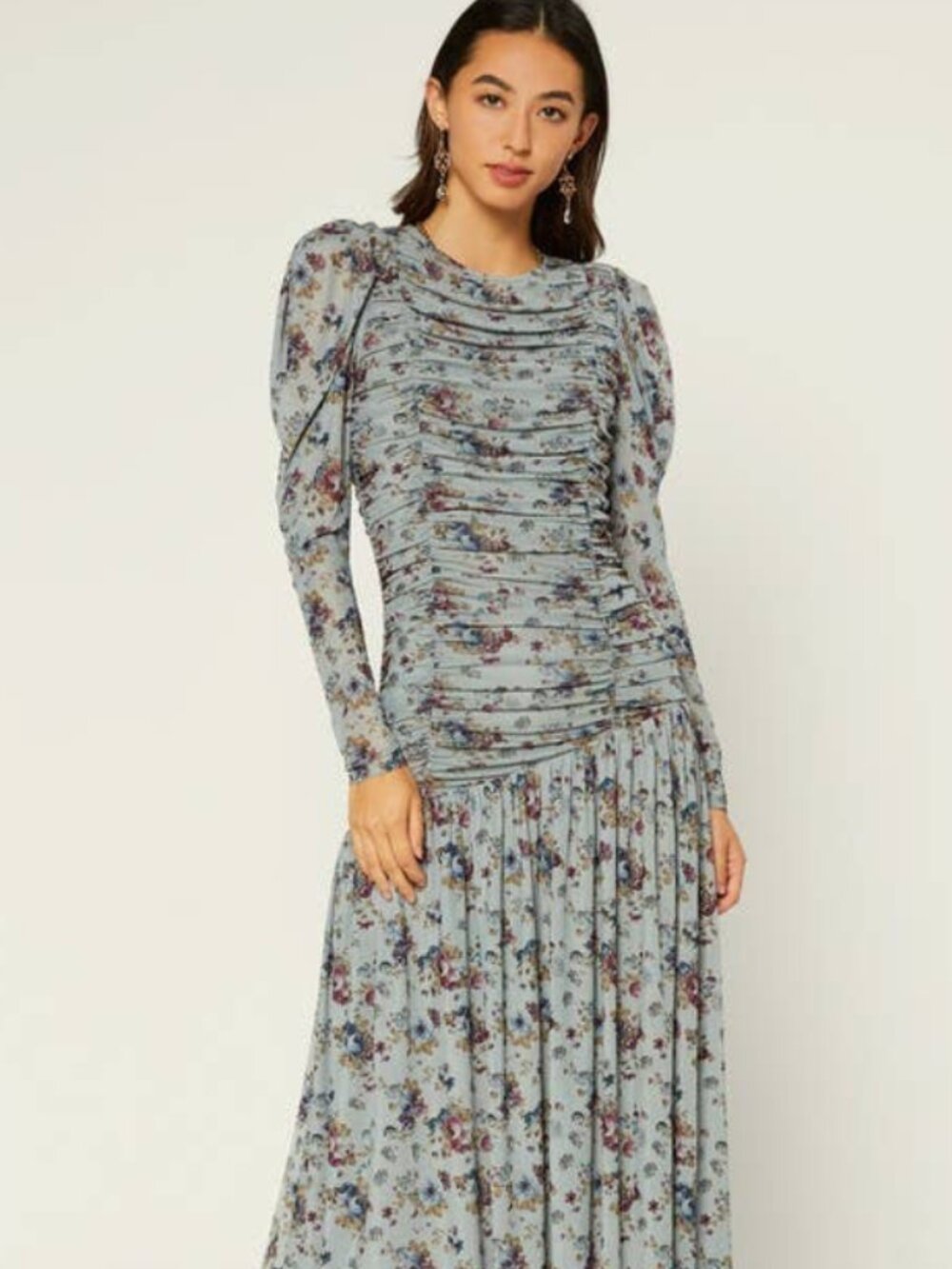 Vintage Romance Mesh Midi Dress
